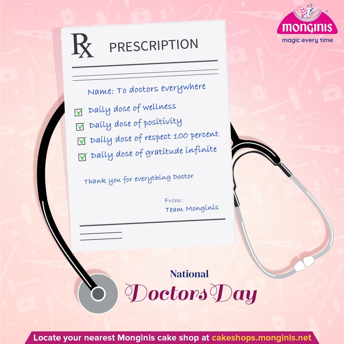 Not all superheros wear capes, some wear a stethoscope. Thank you doctors. 

#NationalDoctorsDay  #DoctorsDay #Doctors #Monginis #DcotrsDay2023
