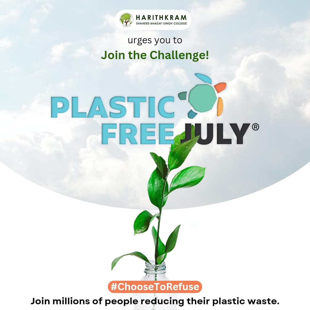 Plastic Free July is a global movement that encourages individuals and communities to reduce their plastic consumption and waste throughout the month of July and explore new ways to live more sustainably.

#PlasticFreeJuly
#SayNoToPlastics
#Harithkram
#BeyondTheBoundaries