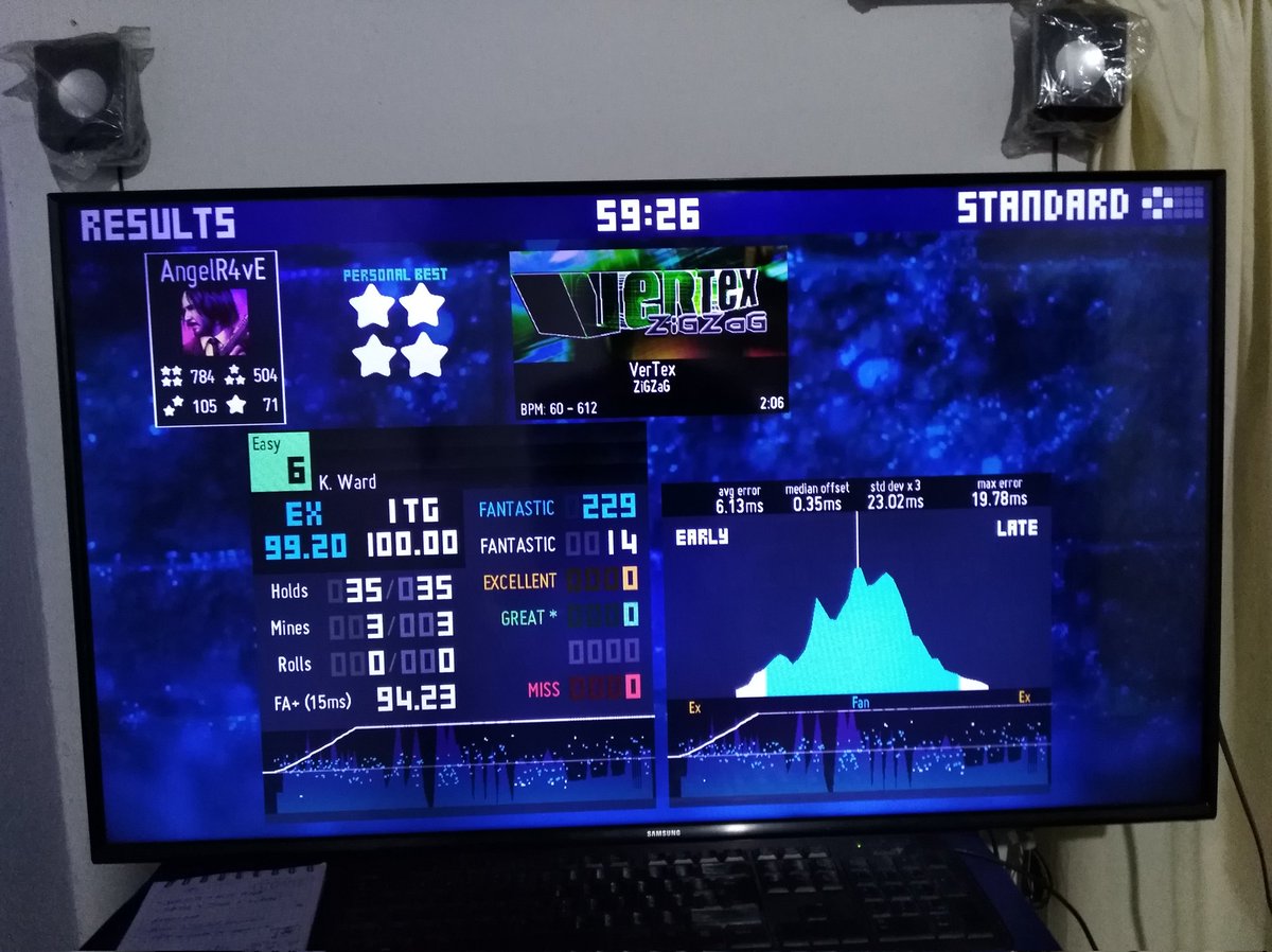 PedroVer9's tweet photo. I am currently trying to complete all the official itg 1 easy level in 100%. I have been able to reach one of the most difficult quads... Vertex!! 😊💪🔥I lack hardcore of the north and bouff to finish the pack. Let's go with it all!! 👊 https://t.co/2A3LGrYmLM