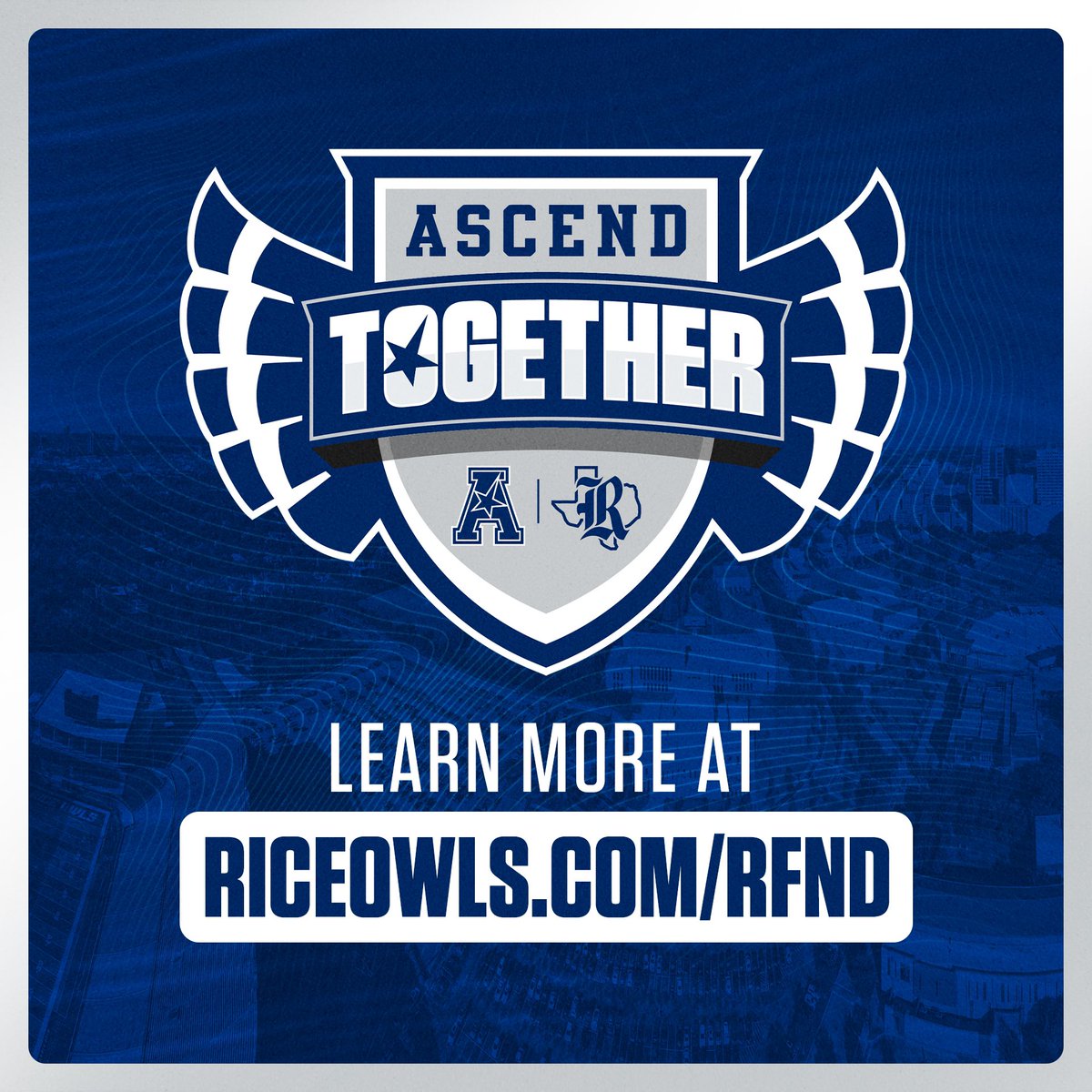 Monumental day for @RiceAthletics as we Ascend Together into the @American_Conf! Join the journey at RiceOwls.com/RFND