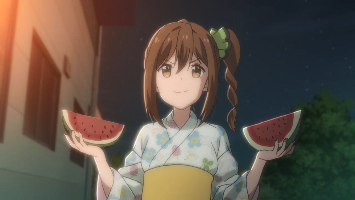 Just in time for day of exploding sky balls,  I shall return as Chinatsu in season 2 of #MasamunesRevenge
English Dub on <a href="/Crunchyroll/">Crunchyroll</a> July 3rd!
Here’s to many snacks… 🎆 🎇 🍉 ⭐️ 

crunchyroll.com/news/announcem…