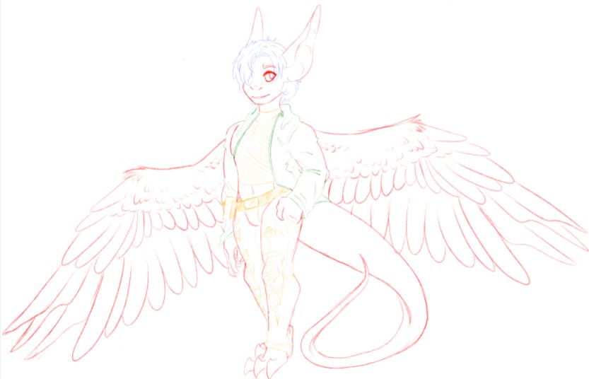 / /  WINGS MAN. WINGS. 

Anyways have my R&amp;M sona Arrow - his ref is a WIP uvu.