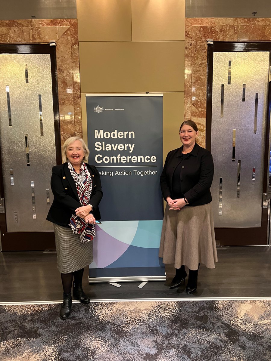 The diversity of voices at the #modernslaveryconference23 this week in Melbourne highlighted the importance of #takingactiontogether.  

Pleased to join @AnneHollonds at the conference to reinforce the need for us all to strengthen our efforts to end modern slavery.