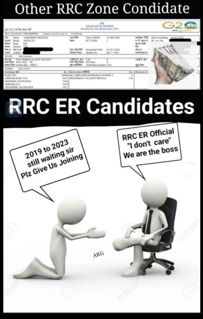MDFIRDO98479289's tweet photo. Bahut din hota h ye 4 month medical ke baad Joining ke liye, Delhi jasi badi board jaha Vacancy ER Kolkata se v jyada thi, RRC CR jaha Vacancy 10k plus thi waha v joining mil gaya fir hame Q nahi #RRC_ER_Kolkata_Level1_Joining_Do
@EasternRailway 
@Ashwini Vaishnaw
@RavishKumarfan https://t.co/R4090rJVz7