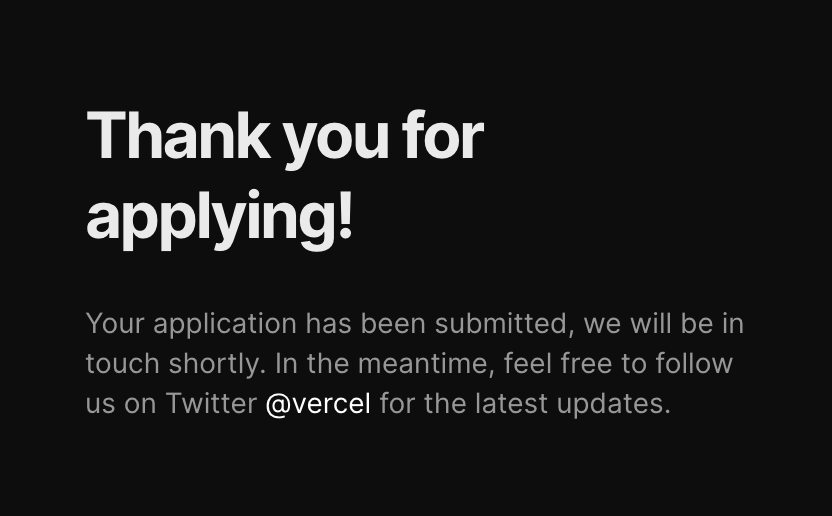 gsechter's tweet photo. @yocodycodes @vercel And there I was messing around with form.submit() instead of just tabbing. Thanks @yocodycodes, you made my day! Hope to see you there 😄 https://t.co/WcMX5drchy