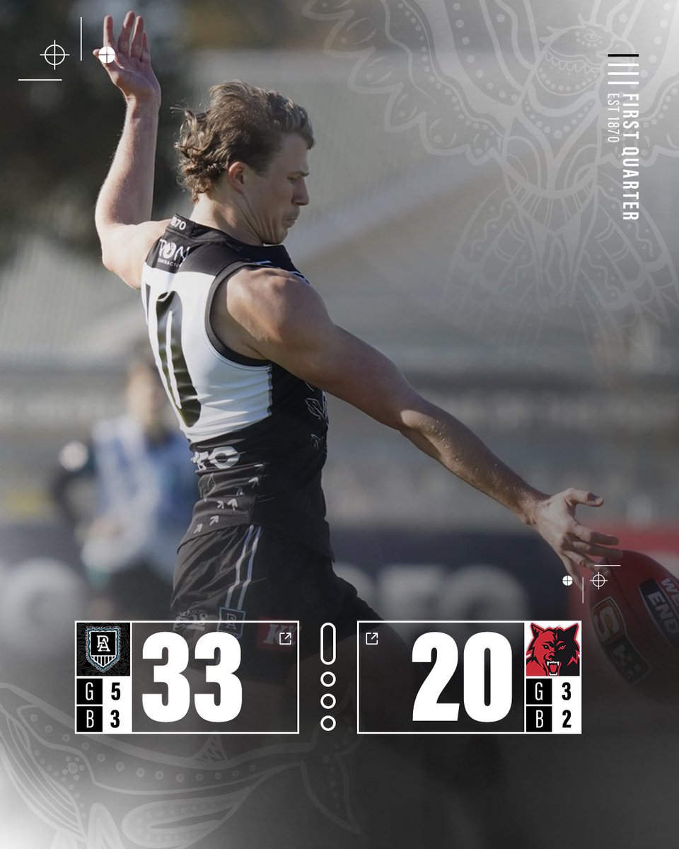 Exciting first quarter at Alberton Oval.