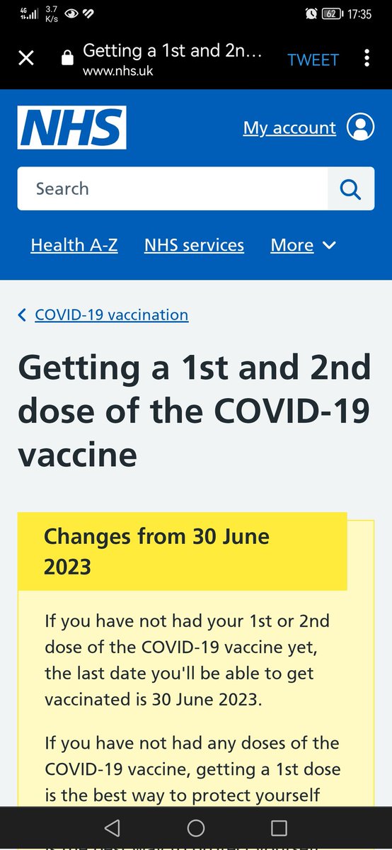 You can no longer get vaccinated against Covid if you haven't already been jabbed.