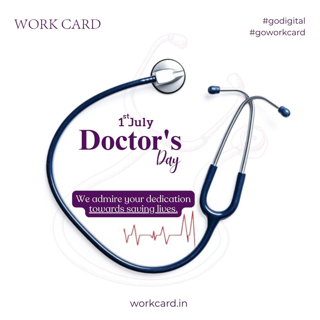 1ST July DOCTOR’S DAY
'WE ADMIRE YOUR DEDICATION TOWARDS SAVINGS LIVES.'
WORK CARD, Digital E-Card, Mini Ecommerce Website, digital card making, Best Web Development Agency in Surat,Gujarat.call-90162 16207
#doctorsday2023 #digitalcard #miniwebsite #workcard #surat #i3corporation