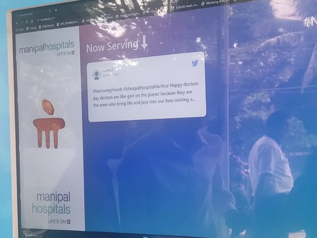 On this National Doctor's Day , people are using The Tweet Cafes set up across 8 units of #ManipalHospitals in Bengaluru to express gratitude to their beloved doctors and wish them a Happy  Doctor's Day through their Tweets

 #DoctorsDay #ManipalHealthCare #Tweetcafe #Lifeson