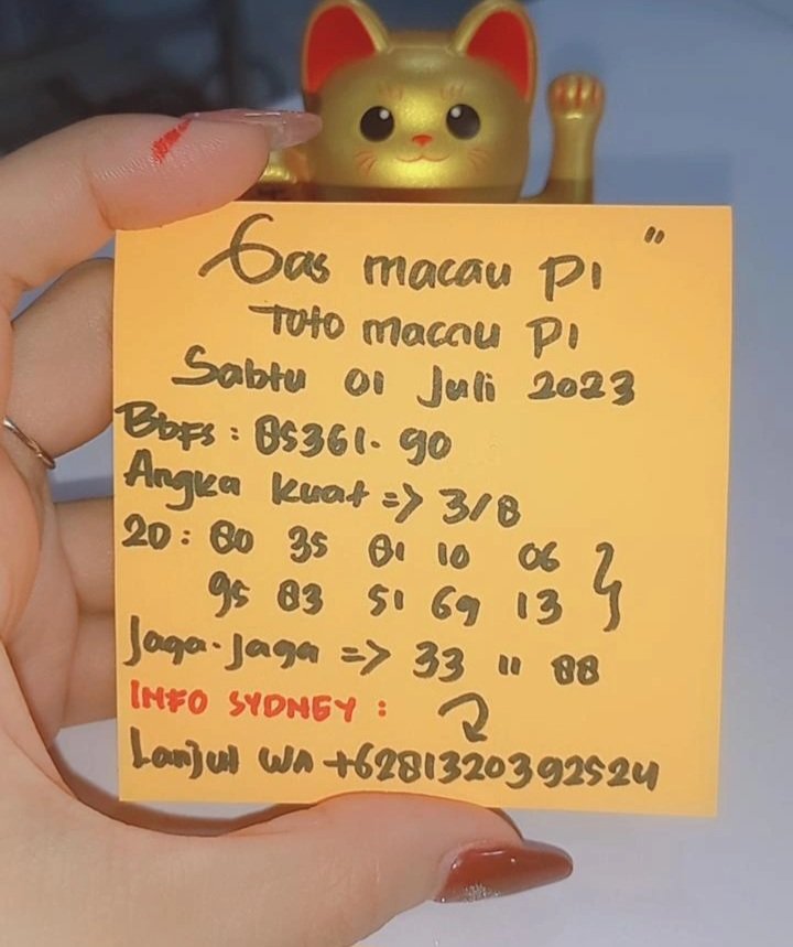 MamiJitu's tweet photo. Prediksi Totomacau p1🌹
Sabtu 01 Juli 2023
🗣Untuk info prediksi pasaran lainnya bisa langsung Wa ke Mami yah 📲 https://t.co/MYTktQ33Mu 🖤
#bocorantogel #bocoranjitu #prediksitogelttm #angkakuat #prediksihongkong #bocorantogeljitu #prediksisgp
#angkajp #angkasgp #angkahk https://t.co/UyIK8HD5e2
