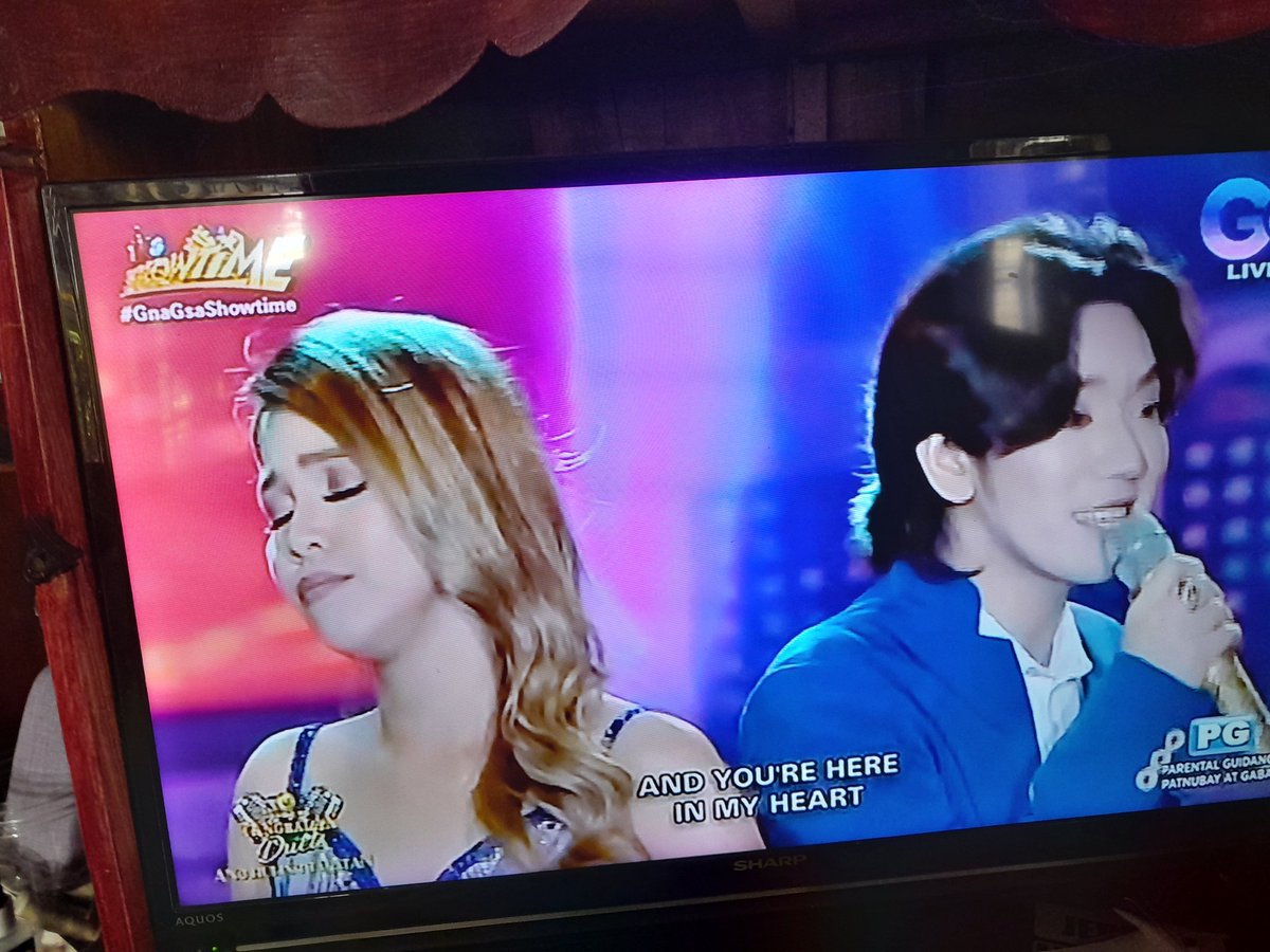 iamjhee1's tweet photo. Inlababo ba ko!!!! JM x Marrielle grave perfect! 
#GnaGsaShowtime https://t.co/spFogsYj6R