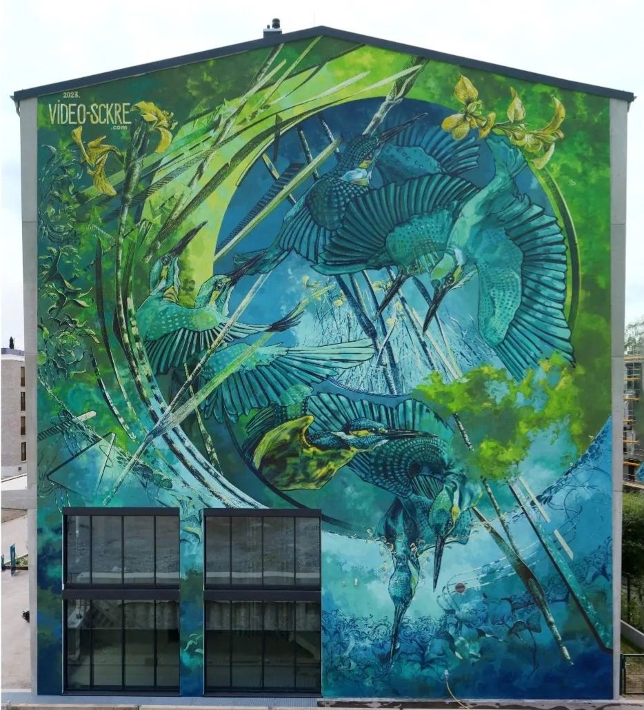 MolinaStreetArt's tweet photo. Art by Austrian Video Oner & Sckre in Lanzberg am Letz, Germany (2023) #videooner #sckre #streetart #lamolinastreetart 📷 via artists https://t.co/3b6UYxCo8E