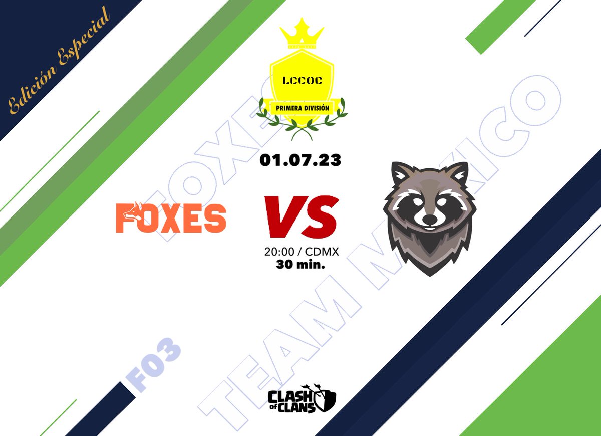 VPG_mx's tweet photo. #LCCOC | Torneo Edición Especial 

Este sábado tendremos un torneo especial con los clanes que participaron en la 1ra temporada. 

Guerra de 5V5 / 30 minutos.

#LCCOCElRegreso https://t.co/nrrJbU9Ffw