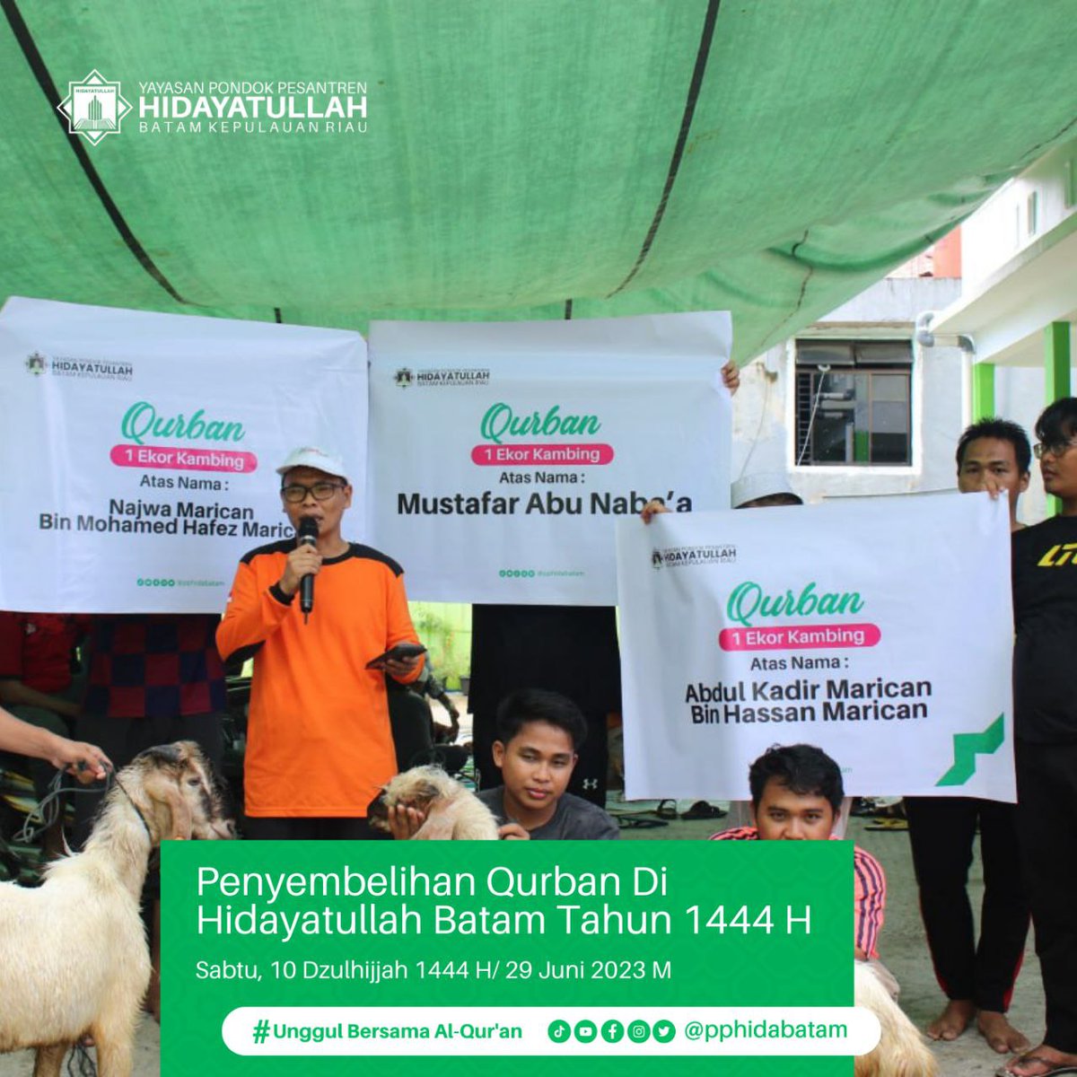 pphidabatam's tweet photo. Qurban Hidayatullah Batam 1444 Hijriah

#qurban #hidayatullah https://t.co/08GyQ3RP4b