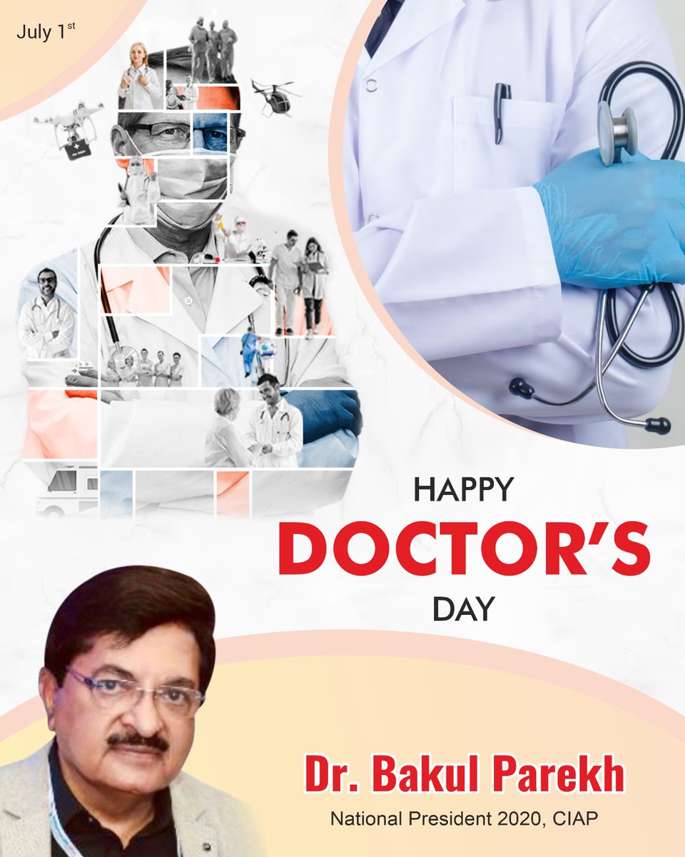 DrBakulParekh's tweet photo. On this special day, I want to express my appreciation to my fellow doctors. Your professionalism, support, and collaboration make our workplace a better and more fulfilling environment. Happy Doctor's Day to an exceptional team!
#DoctorsDay #DoctorsRock
#NationalDoctorsDay https://t.co/WCvhXeRxmZ