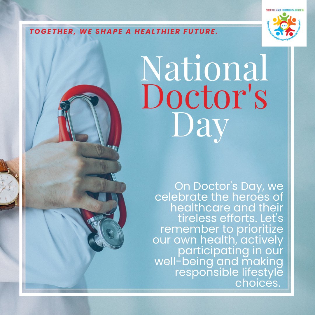 SBCCalliance4mp's tweet photo. #HappyDoctorsday2023 : Today, we celebrate the incredible dedication and selflessness of doctors. Let's honor their dedication and expertise in safeguarding our health by prioritizing our health.

#HealthcareHeroes #grateful https://t.co/pxqDj6boVD