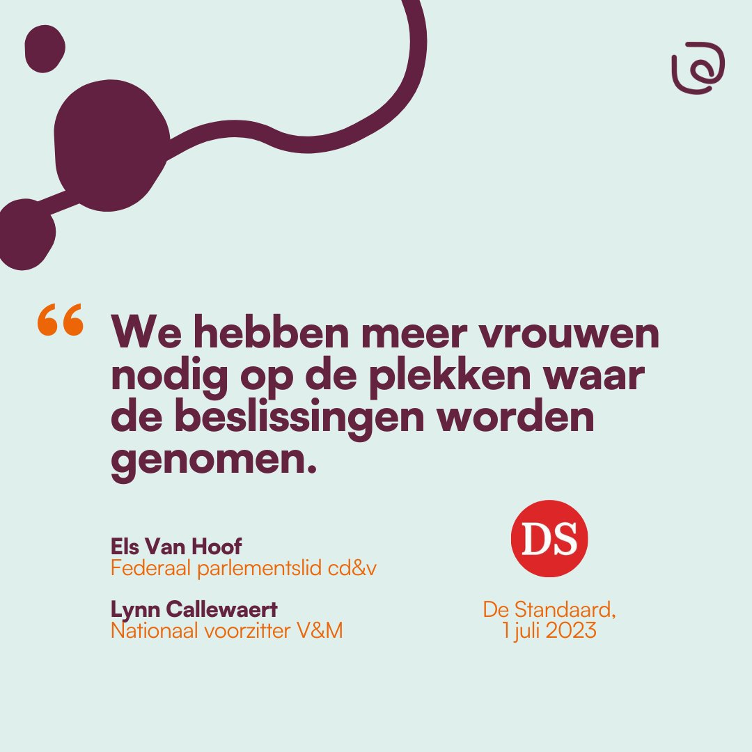 VenM's tweet photo. 📢Waar blijven de vrouwen in directiecomités? Hoog tijd voor een nieuw quotum! Lees het opiniestuk van @ElsVanHoofcdenv en @Lynn_8531 in @destandaard vandaag: https://t.co/5KCE36flrA https://t.co/ULDrIGWRtj