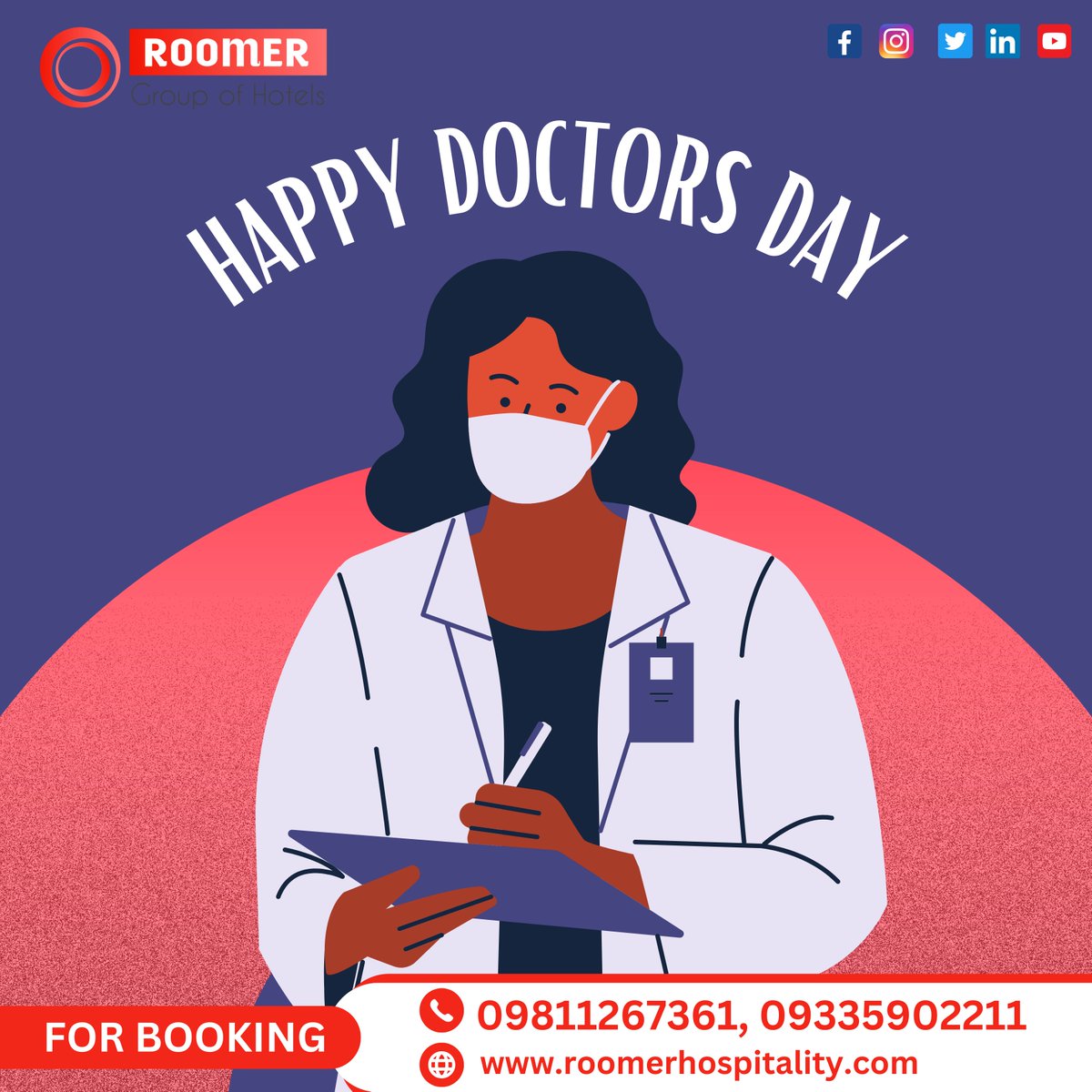 hotelroomerHos's tweet photo. On this Doctor's Day, we salute your unwavering dedication and applaud your commitment to the well-being of others. Thank you, doctors!
#HappyDoctorsDay #DoctorAppreciation #DoctorsRock #ThankYouDoctors #HealthcareHeroes #doctorday2023 https://t.co/M2yQ04szVM