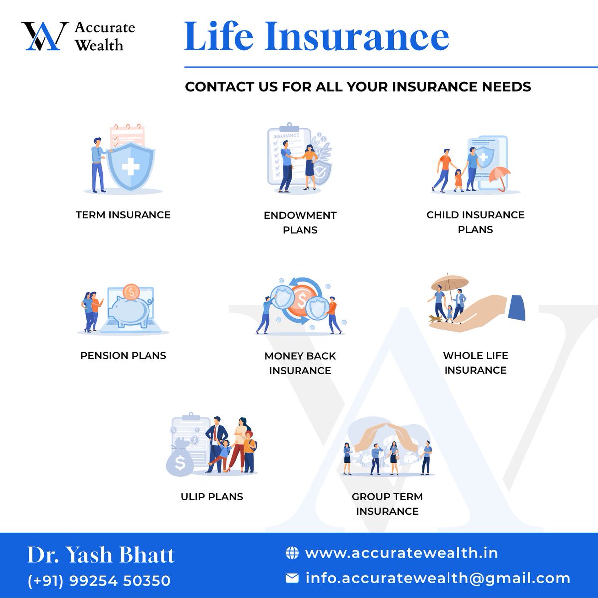 Accurate_wealth's tweet image. Protect Your Loved Ones with Comprehensive Insurance Solutions! 

 #InsuranceConsultation #TermInsurance #ChildInvestments #AccurateWealth