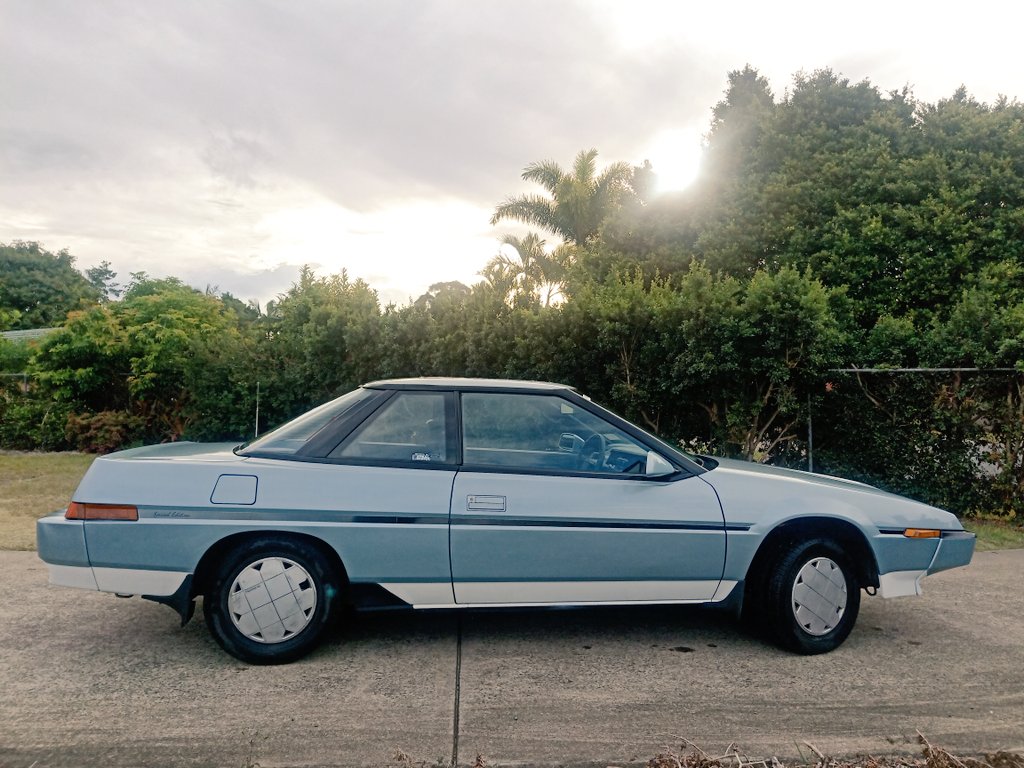 Classic_Clunker's tweet image. Just landed, take me to your leader.. A clean #SubaruXT for All Japanese Day tomorrow at Earnshaw College.  #AllJapaneseDay #Subaru #Vortex #XT #retro #RAD #80s #cars