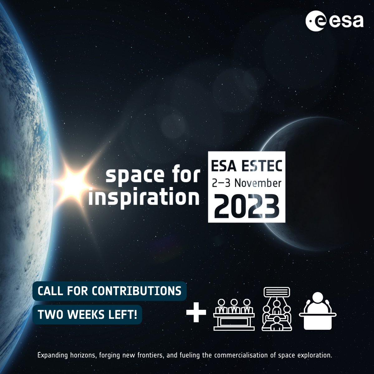 📢 Calling all visionaries, #innovators, and industry experts! 🌟
Share a captivating presentation, organise a thought-provoking panel discussion, or lead an interactive workshop for #Space for Inspiration 👉 bit.ly/3qEfxeQ submit your ideas before the 15th of July! ⏰