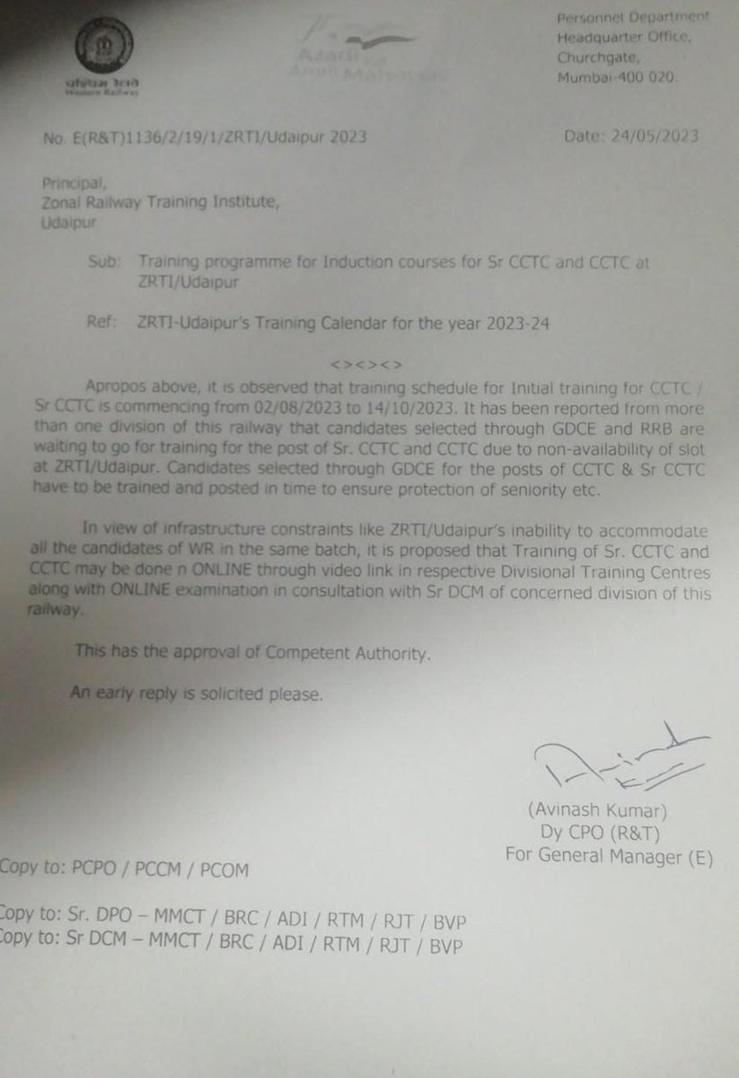 kumar_sant41244's tweet photo. SrCCTC_ER_immediate_joining
How long should we wait? It's already been more than 4 years 6 months!! 
@RailMinIndia
@AshwiniVaishnaw
@PMOIndia
@DRM_ASN
@drmhowrah 
@drmsdah 
@drmmalda 
@EasternRailway @khansir83 @abhinaymaths https://t.co/YvlaUTjrYZ
