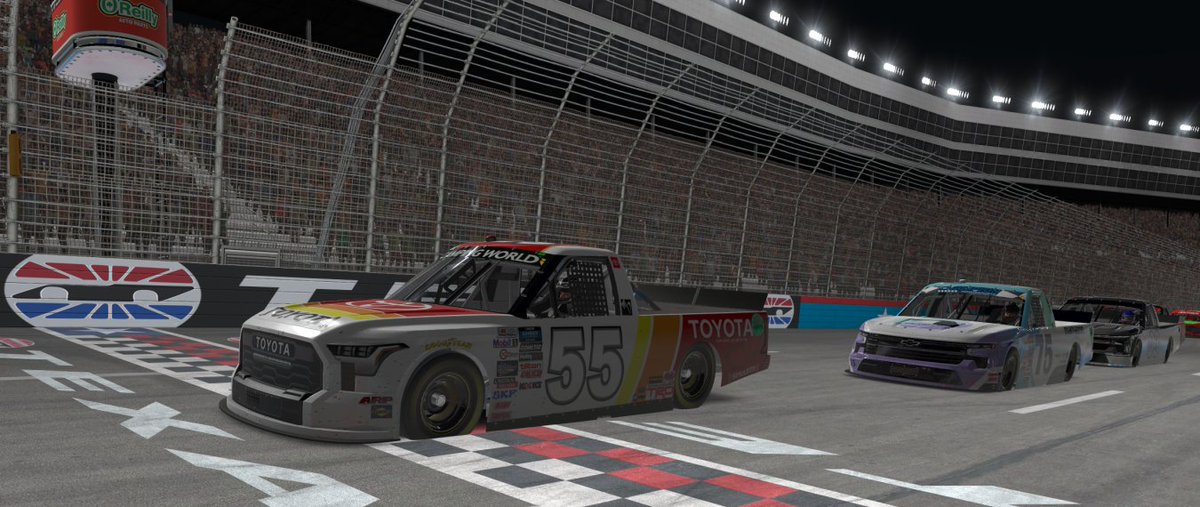 info_cms's tweet image. Congrats to kyle smith for winning Round 1 of the Champion Motorsports Friday Night Truck Series at Texas Motor Speedway tonight!  Thanks to @VSPEEDSim for the great broadcast.  #simracing #simracer #esports #iracing youtube.com/live/uH_0-gty-…
