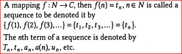 cosmoscombine's tweet photo. A succession of numbers arranged in a definite order or arrangement according to some well-defined law is called a sequence
A sequence is a function of N with codomain is the set of R/C. If range in subset of R/C it is called real/complex sequence
#number #math #sequenceandseries https://t.co/LViQUxqerY