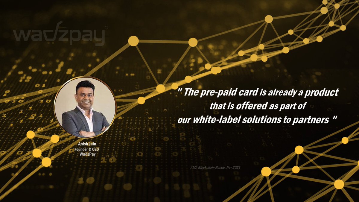 JustYohan's tweet image. &quot; We also have #App integration #live with a #keyPartner.&quot;
 
&quot;We are #customizing multiple iterations of the #App to some of our #partners as we speak.&quot;

- AMA with Blockchain Hustle, Nov 2021

#WadzPay #WTK $WTK #CBDC #WPC #Wearewadzpay #WhiteLabelSolution #PrepaidCard