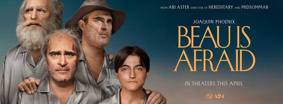 #CurrentlyWatching while I hide in the bedroom from the eternal horror of a noisy 10-year-old’s birthday party: #JoaquinPhoenix in #AriAster’s #BeauIsAfraid (2023) 🍿