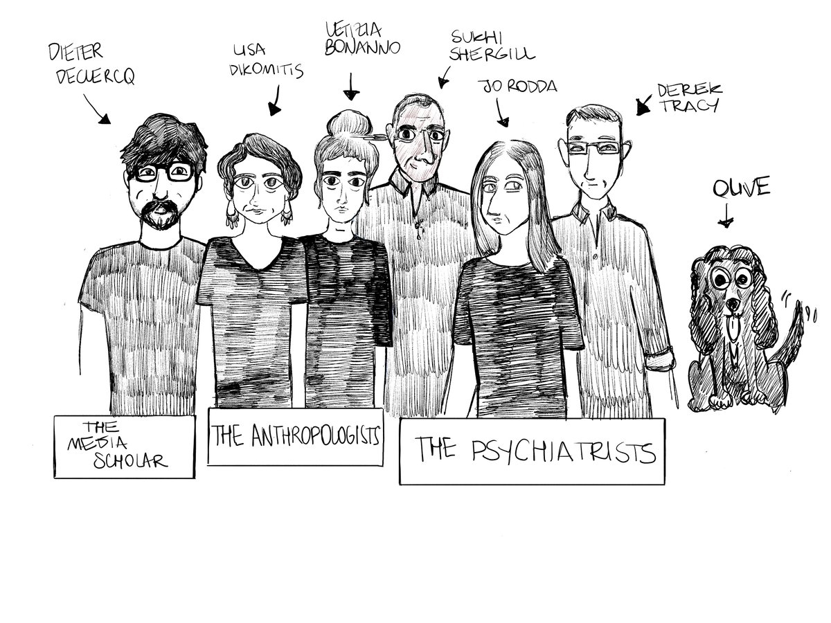 A rather cool sketch of the #INTERACT team by ethnographer, anthropologist & clearly talented artist Letizia Bonanno @letha_laetitia...