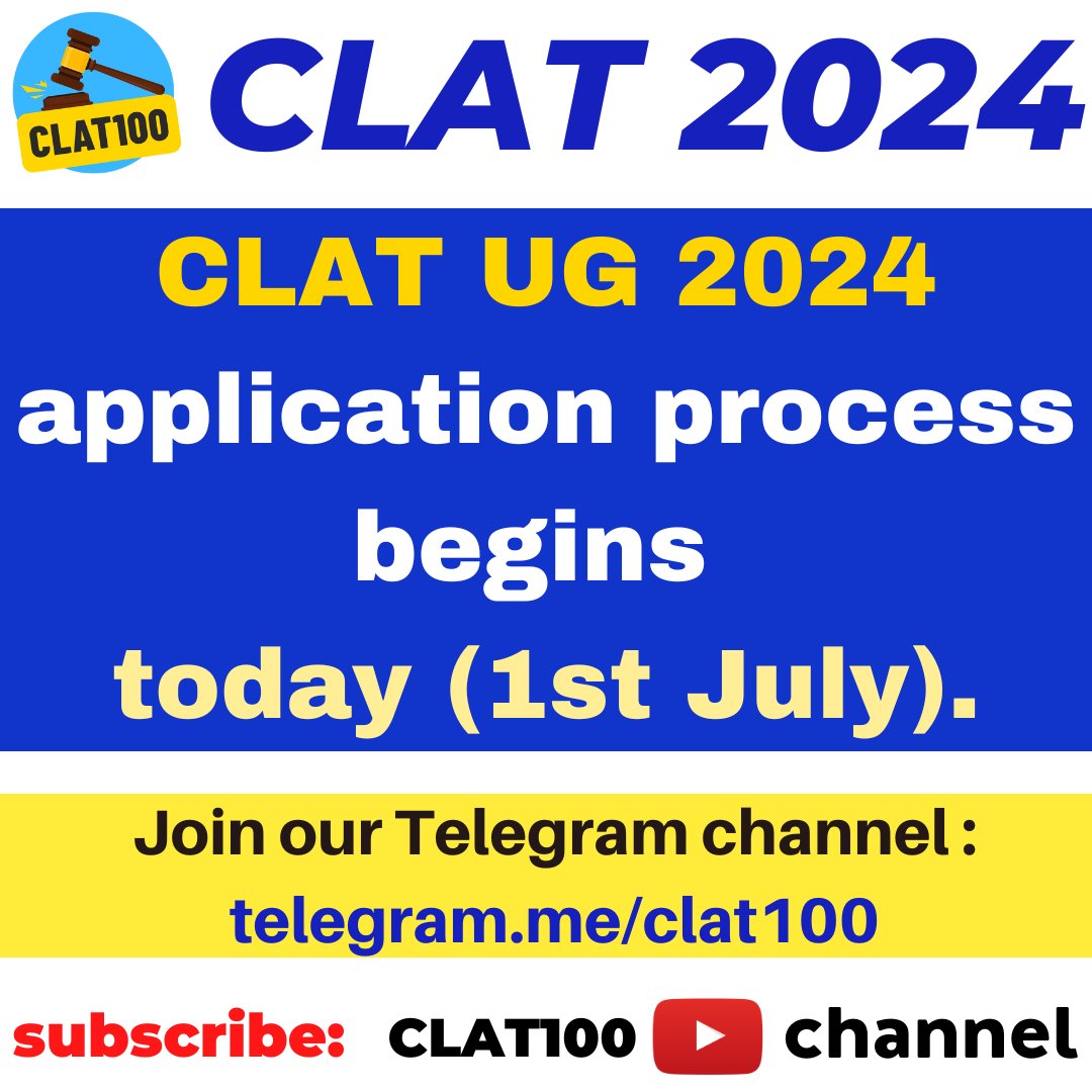 100CLAT's tweet image. #clat2024 #CLATUG #clatug2024 #clatugform #clatug2024form
#clatug2024application