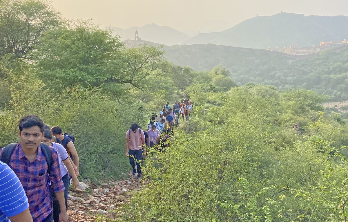 club_shangri's tweet image. Ventured on another adventure with enthusiasts from @celebaltech Explored the pristine beauty of Amber on our &apos;Parapet Trail&apos; #celebaltechnologies #celebaltech #SLAC #Jaipur