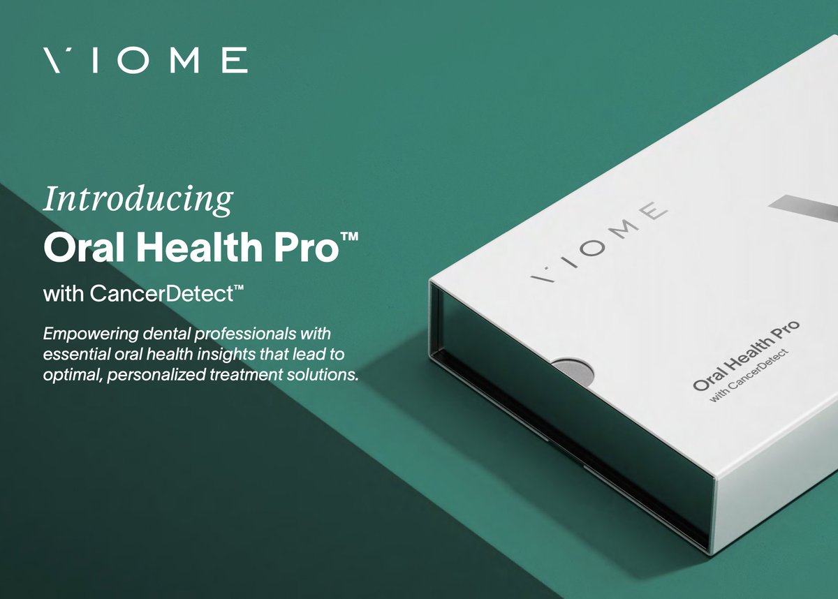 MyViome's tweet photo. We are excited to announce Oral Health Pro + CancerDetect solution, our first step in creating an ecosystem of care where each individual receives personalized healthcare and professionals have the tools and insights they need to make it possible.

https://t.co/2omlH0xe9z https://t.co/h5yNXbr8sU