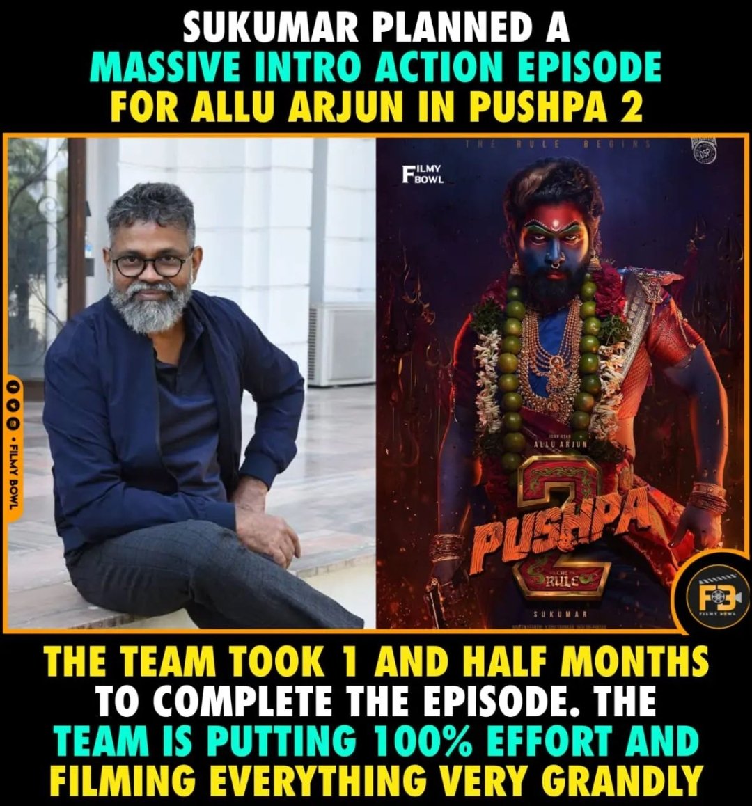 Intro Episode Shooting Ke 1½ Months Ah 🫢🔥

Em Plan Chesav Lekkala Master @aryasukku 🥵

@alluarjun #AlluArjun #Pushpa2TheRule