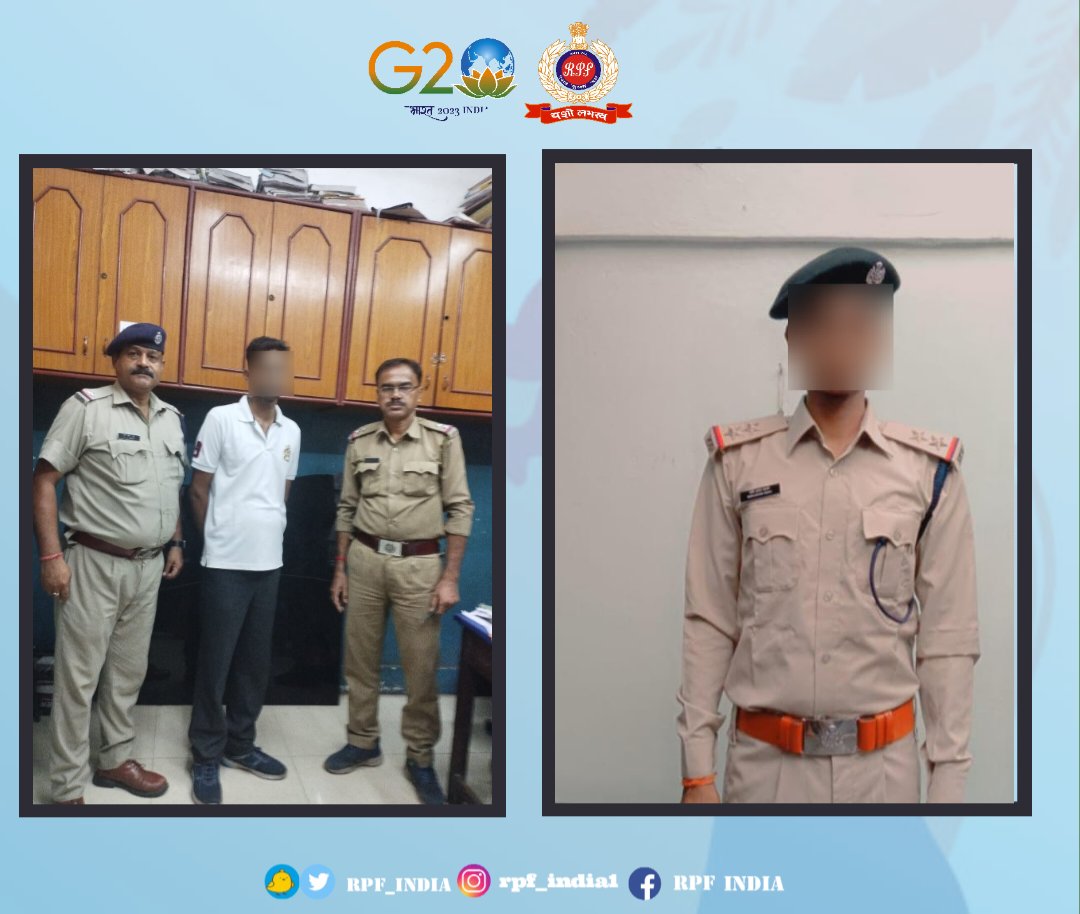RPF_INDIA's tweet photo. #RPF nabbed a fraudster with a counterfeit identity card and joining letter impersonating an #RPSF officer near Asansol railway station.
#ActionAgainstCrime #SentinalsOnRail https://t.co/pdT9L5vXwn