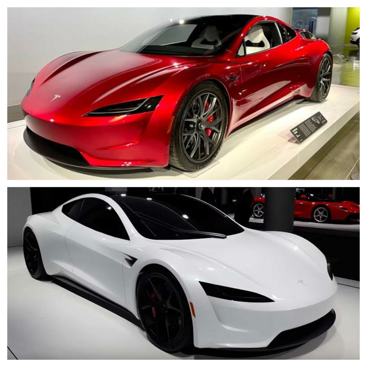 TESLA ROADSTER IN RED OR WHITE?⚡