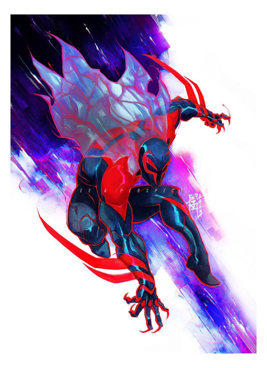 RT @VideoArtGame: Illustration | Spider-Man: Across the Spider-Verse - Spider-Man 2099

Artist: @marcwashere_cp https://t.co/tJFVBcr6i2