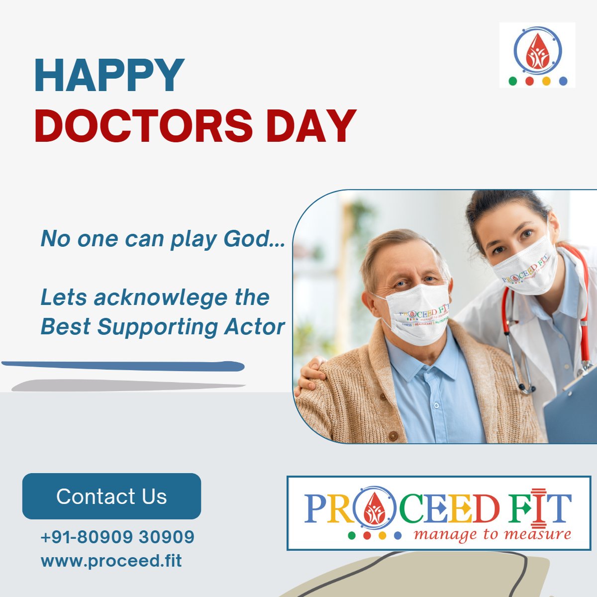 ProceedFit's tweet photo. 👩‍⚕️👨‍⚕️ Happy Doctors' Day! 👨‍⚕️👩‍⚕️

Today, on Doctors' Day, let's celebrate the incredible role of doctors in our lives. They are the healers, the caregivers &amp; the pillars of our health.  Thank you for your tireless efforts and unwavering commitment to keeping us healthy. #DoctorsDay https://t.co/FlvGKwpIIn