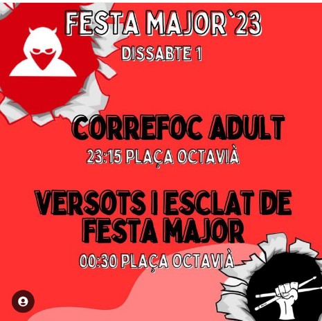 FarróFoc (@diablesfarrofoc) on Twitter photo Aquesta nit cremarem a la #FMSantCugat 🔥❤️🔥🥁
Foc,Foc, FarróFoc! 💚💛🖤
23:15 - Plaça Octavià
<a href="/tradicionalsc/">Coordinadora SC</a> <a href="/diables_stcugat/">Diables Sant Cugat</a> Aquesta nit cremarem a la #FMSantCugat 🔥❤️🔥🥁
Foc,Foc, FarróFoc! 💚💛🖤
23:15 - Plaça Octavià
<a href="/tradicionalsc/">Coordinadora SC</a> <a href="/diables_stcugat/">Diables Sant Cugat</a>
