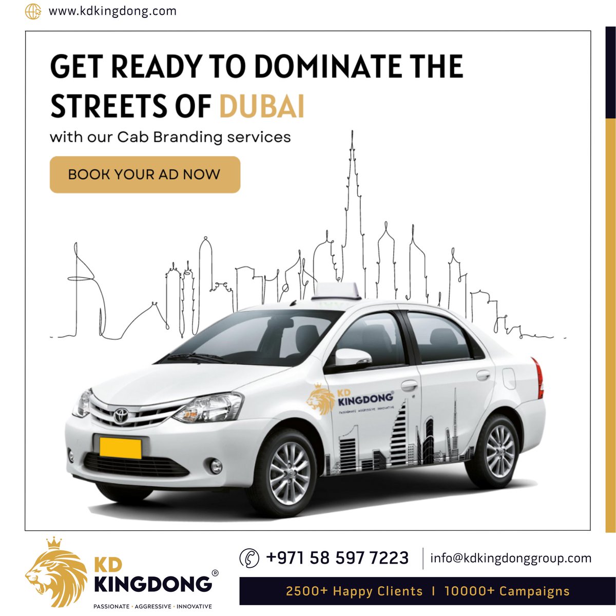 kdkingdongmedia's tweet photo. "Transform Your Cabs into Powerful Brand Ambassadors with KD Kingdong! Experience Unmatched Visibility and Unforgettable Impact with our Premium Cab Branding Solutions. Capture Attention, Ignite Curiosity, and Drive Customer Engagement.
#CabBranding #Marketing #TransitMedia https://t.co/wbizvU4RjM