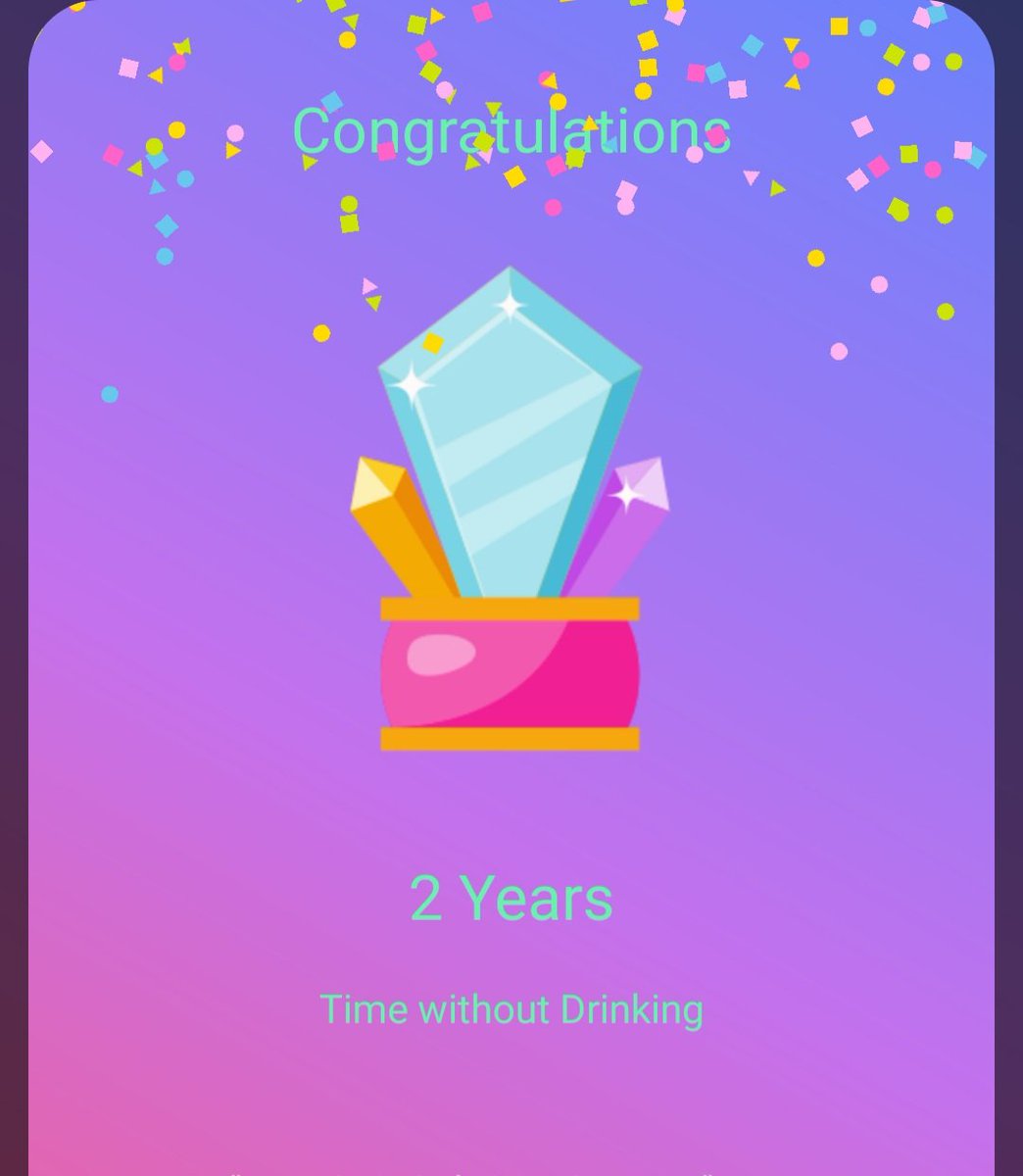 clair_hanson's tweet photo. Two years, no booze. https://t.co/No2gKT0yyG