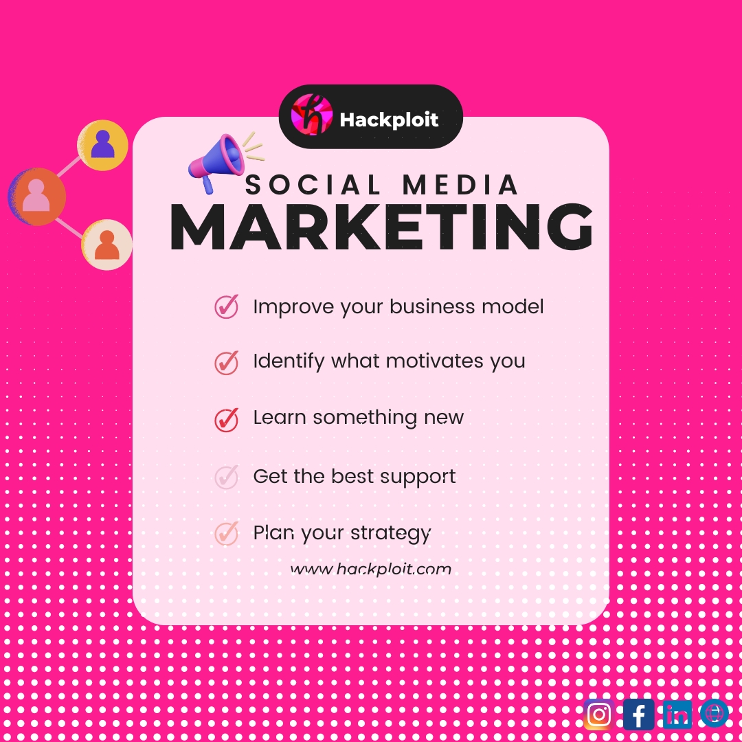 hackploitindia's tweet image. Unlock the power of social media marketing and take your brand to new heights! Connect with your audience, boost engagement, and drive business growth. Stay ahead of the game with effective strategies and expert insights. #socialmediamarketing #DigitalMarketing #hackploit