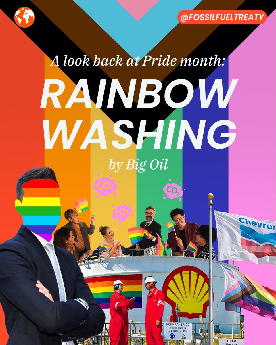 🌈 When June kicked in, oil giants were quick to parade rainbow flags on social media, corporate buildings, sponsored events, and even petrol stations. Sound cute?