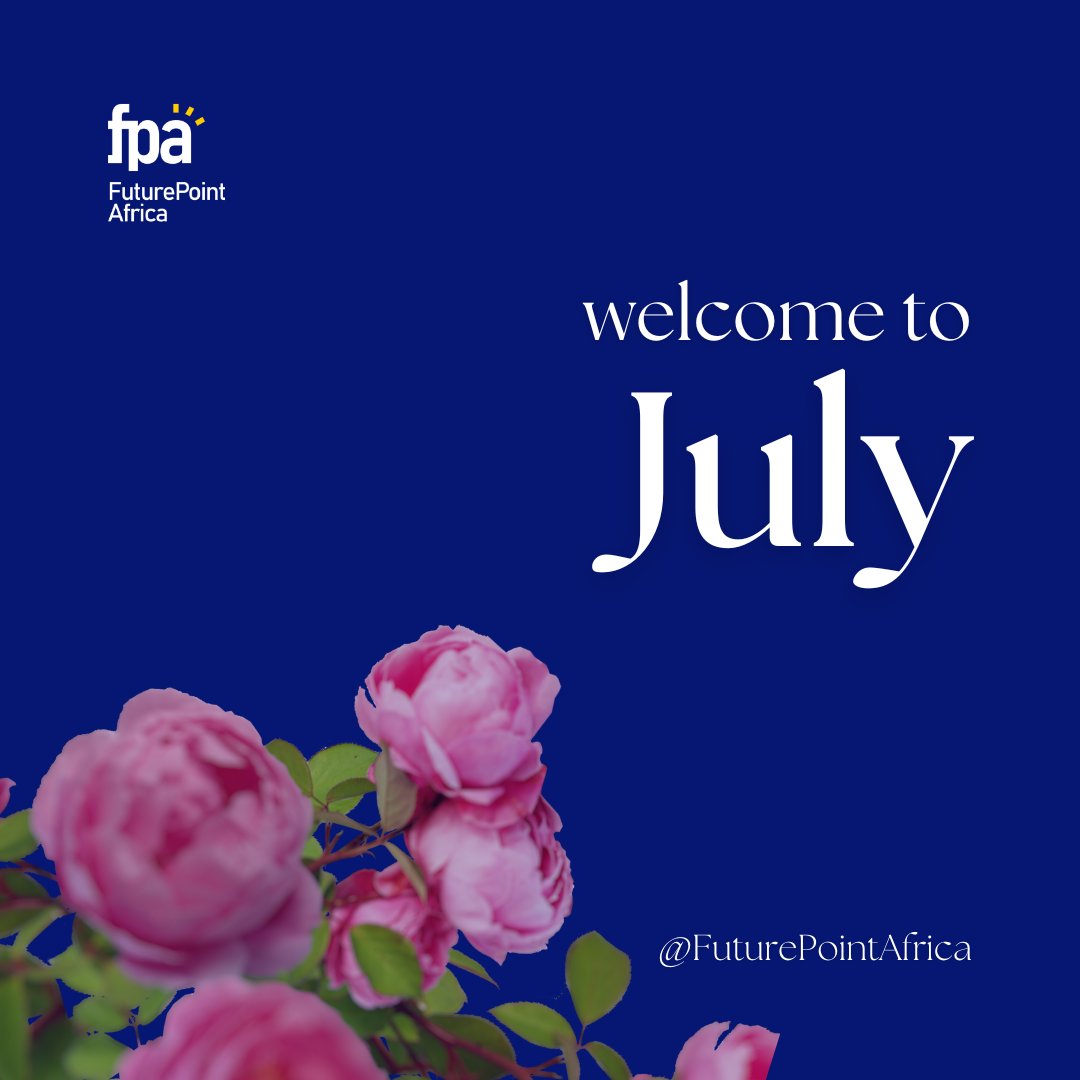 From all of us at FuturePoint Africa, we wish you a blessed month of July. May this new month propel you to greatness.

#FuturePointAfrica #FPA #Africa #NewMonth #July