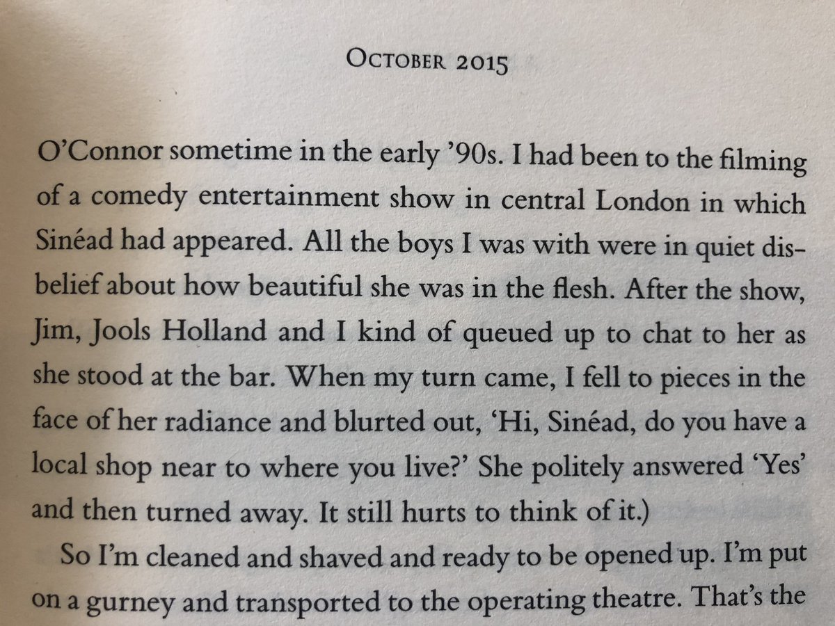 When Bob Mortimer met Sinead O’Connor. I’m roaring laughing at this story from his autobiography ‘And Away…’
