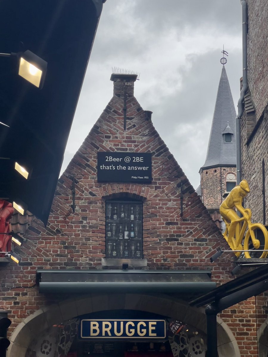 In Bruges to talk about preclinical mitral valve disease and the HAMLET study at ECVPT. Glad to see the breweries are on brand