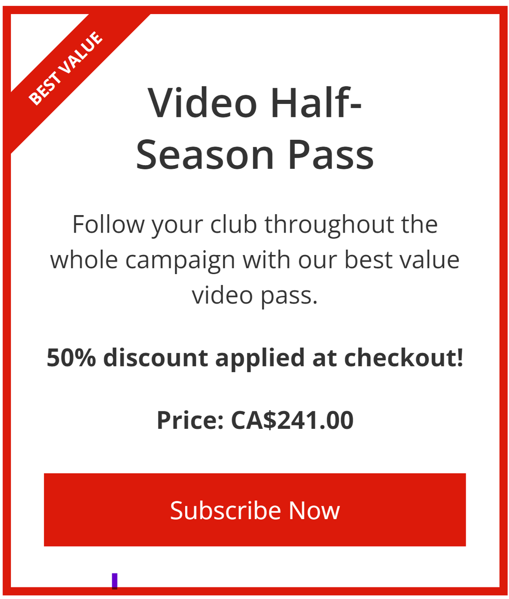 ChrisPayne's tweet photo. @Wrexham_AFC I want to follow the club again this year from Canada however some confusion with announcement today.

The graphic says I should pay CA$120.50 (50% of $241 which is much more than last season) but it appears to not be the case can you please confirm before I decide? https://t.co/NfJbToCEjh