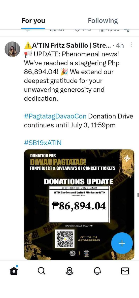 Hello?? sinong fans ang magaambagan para sa davao concert? Edi kaming A'tin.
LETS GO DAVAO CONCERT🤸‍♀️😭
@SB19Official
#PAGTATAGWorldTour 
#PagtatagDavaoCon