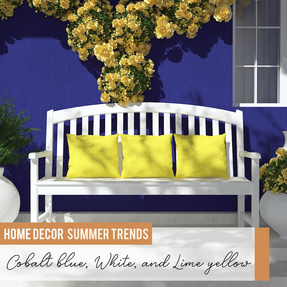 You can never go wrong with a white, cobalt blue, and lime yellow combination when it comes to your decor. #SummerColors
Vincent Serhan#VistaSothebysIntlRealty